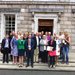 Outside Leinster House celebrating the passing of the Gender Recognition Bill