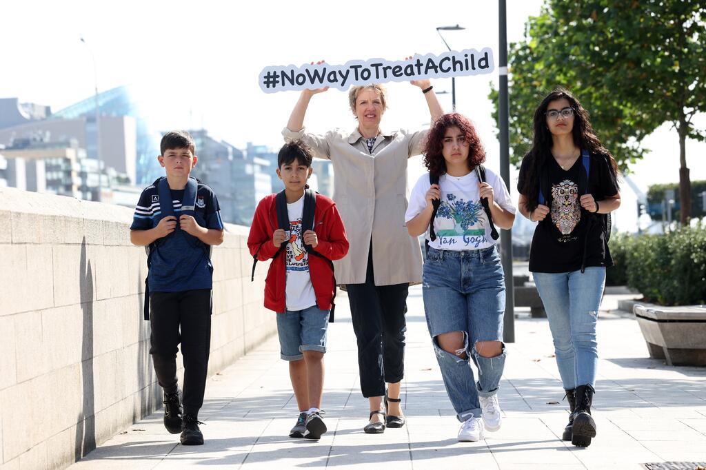 Ivana with children at Sadaka No Way to Treat a Child campaign 23 Aug 21